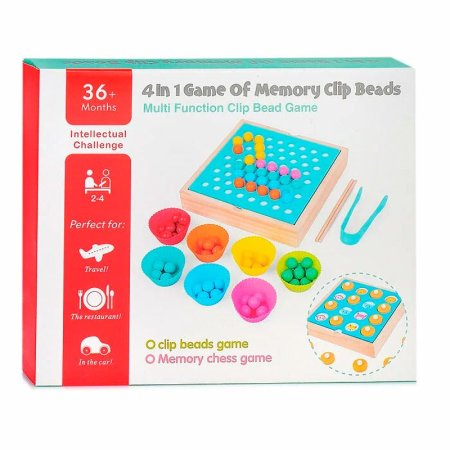 4 In 1 Game Of Memory Clip Beads